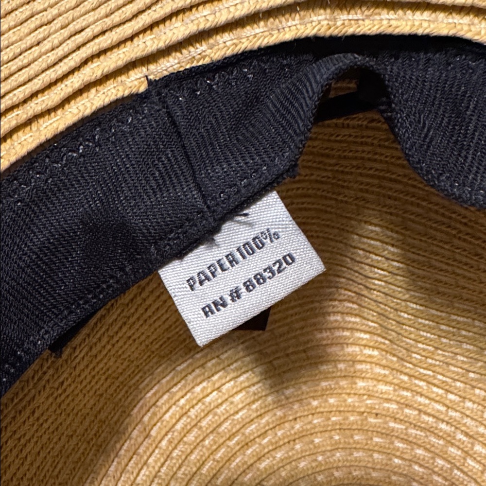 Stylish Tan Sun Hat with Black Band - Picture 7 of 7